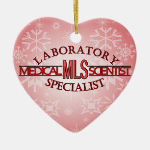 SPECIALIST LAB MLS MEDICAL LABORATORY SCIENTIST CERAMIC TREE DECORATION