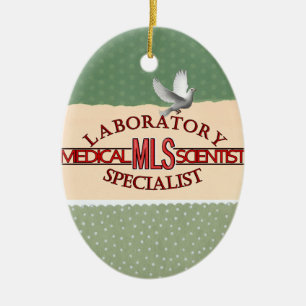 SPECIALIST LAB MLS MEDICAL LABORATORY SCIENTIST CERAMIC TREE DECORATION