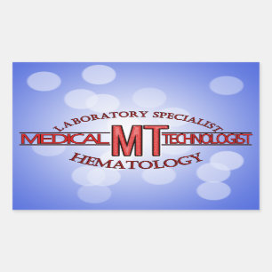 SPECIALIST LAB MT HEMATOLOGY MEDICAL TECHNOLOGIST RECTANGULAR STICKER