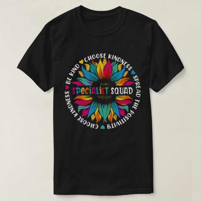 Specialist Squad School Support Team Sunflower T-Shirt (Design Front)