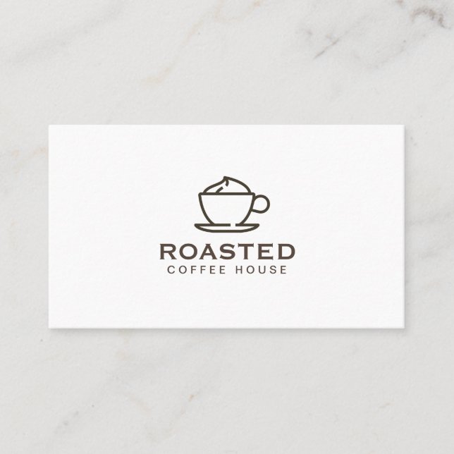 Speciality Coffee Drink Business Card (Front)