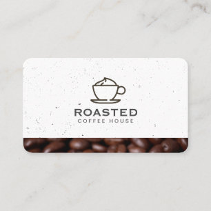 Speciality Coffee Drink / Coffee Beans / Speckled Business Card