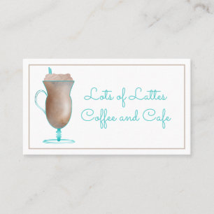 Speciality Coffee Drink Coffee Shop Business Card