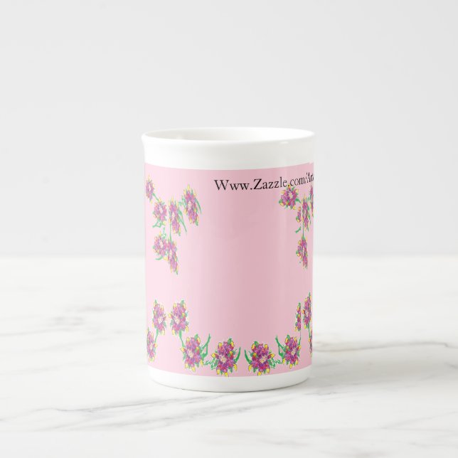 Speciality Mug/ Asiatic Lilly Bone China Mug (Front)