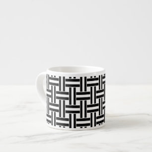 Speciality Mug Espresso Stripe Black & White