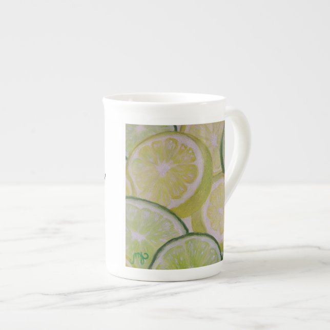 Speciality Mug - Lemon and Lime Slices (Front Right)