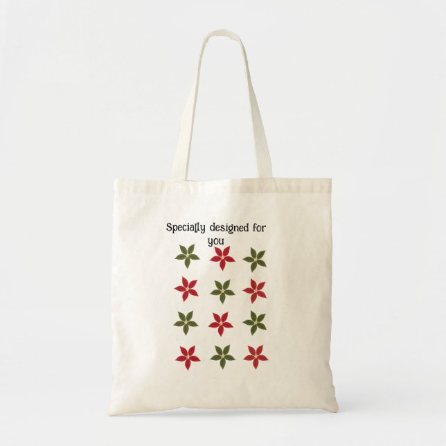 "Specially Designed for You" Tote Bag - Floral (Front)