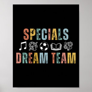 Specials Dream Team Teacher Byck To School Art Mus Poster