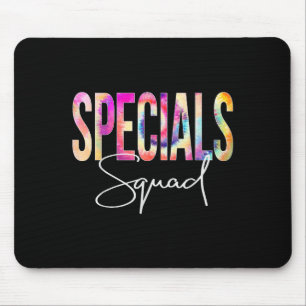 Specials Squad Tie Dye Back To School Women Apprec Mouse Mat
