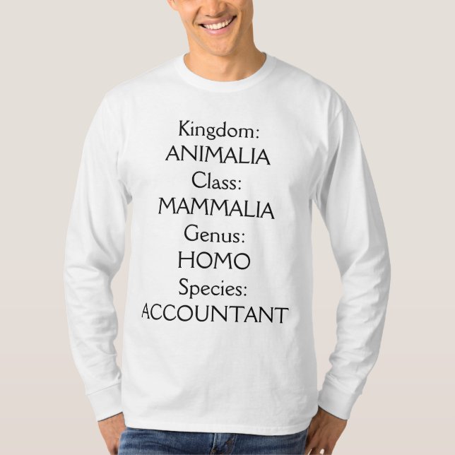 "Species: Accountant" T-Shirt (Front)