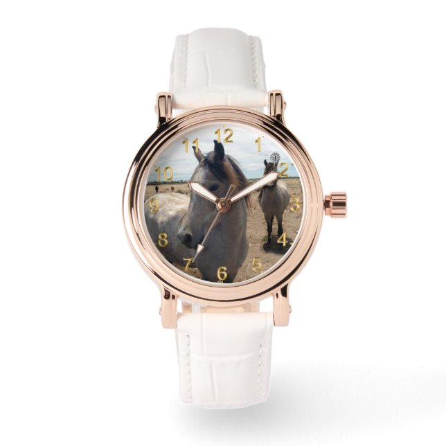 Speckled Arab Horses, Watch (Front)