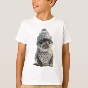 Speckled Beanie Baby Seal Kids T-Shirt