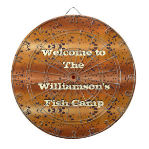 Speckled Brown Trout Pattern Family Fish Camp Dartboard