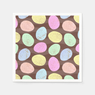 Speckled Candy Easter Eggs Pattern Napkin