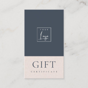 Speckled Ceramic Navy Blush Logo Gift Certificate