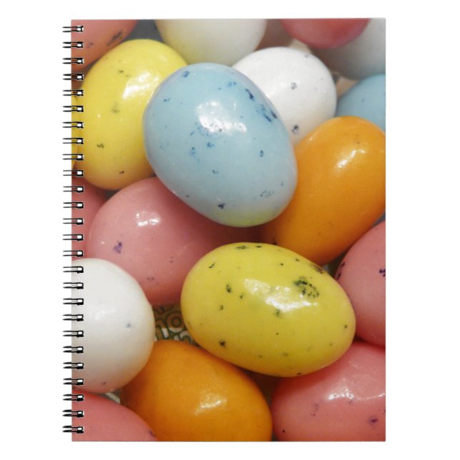 Speckled Coloured Jelly Bean Easter Eggs Notebook (Front)