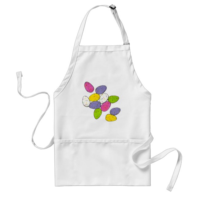 Speckled Easter Basket Egg Eggs Malted Milk Candy Standard Apron (Front)