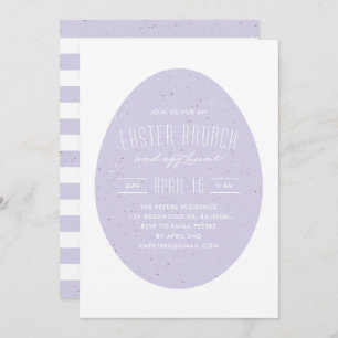 Speckled Egg Easter Invitation - Lavender