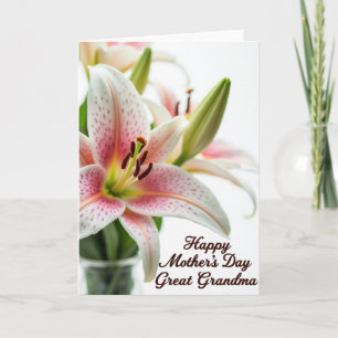 Speckled Lily Mothers Day Card