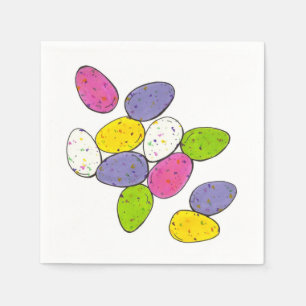 Speckled Malted Milk Easter Basket Egg Candy Napkin