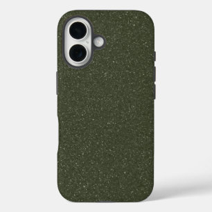 Speckled Moss Green iPhone 16 Case – Customisable