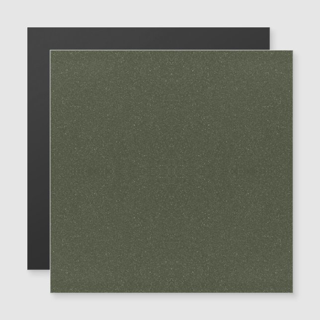 Speckled Moss Green Magnetic Card – Customisable (Front/Back)