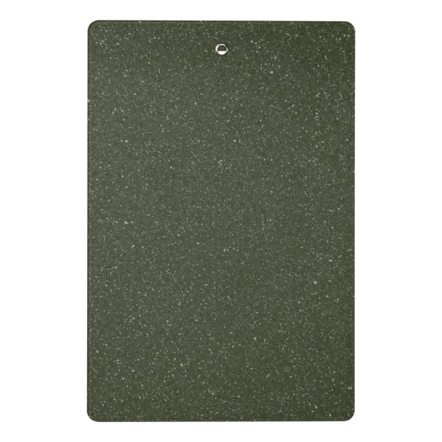 Speckled Moss Green Mini Clipboard – Customisable (Back)