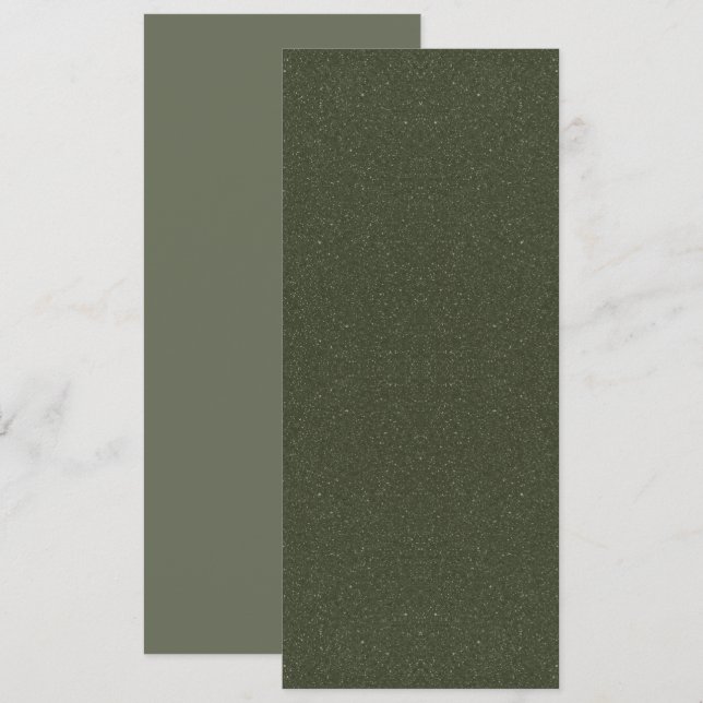 Speckled Moss Green Save The Date – Customisable (Front/Back)