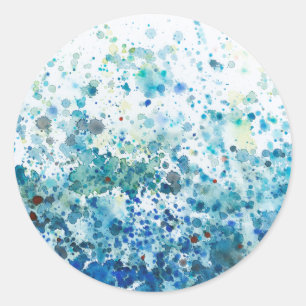Speckled Sea I Classic Round Sticker