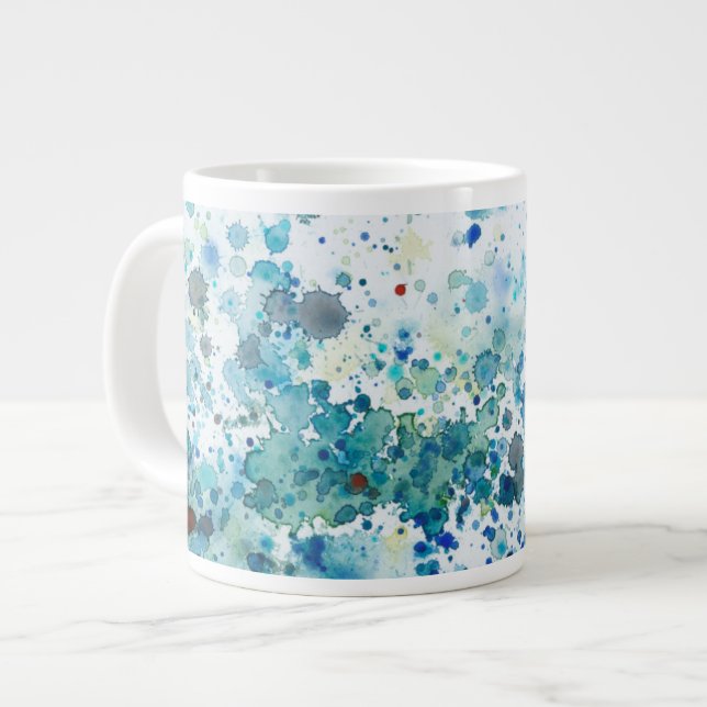 Speckled Sea I Large Coffee Mug (Front Left)