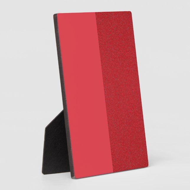 Speckled & Smooth Red Tabletop Plaque – Customise (Side)