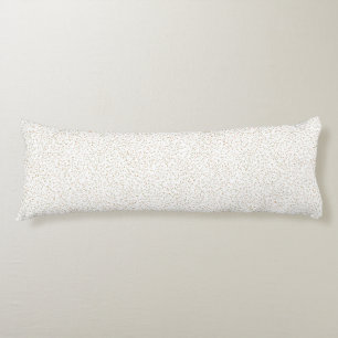 Speckled Spring Fern, Green & Orange Dots  Body Cushion