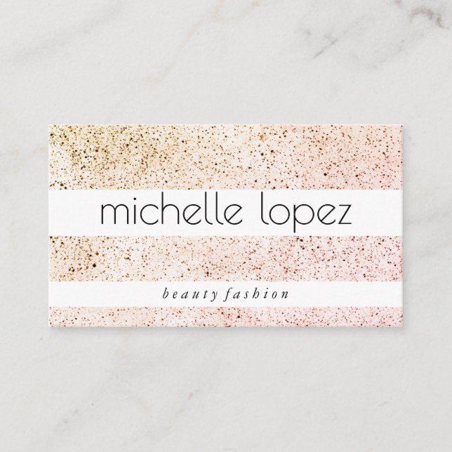 Speckled texture business card (Front)