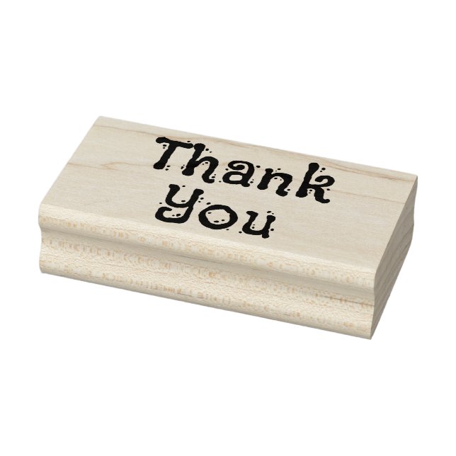 Speckled Thank You Rubber Stamp (Stamp)