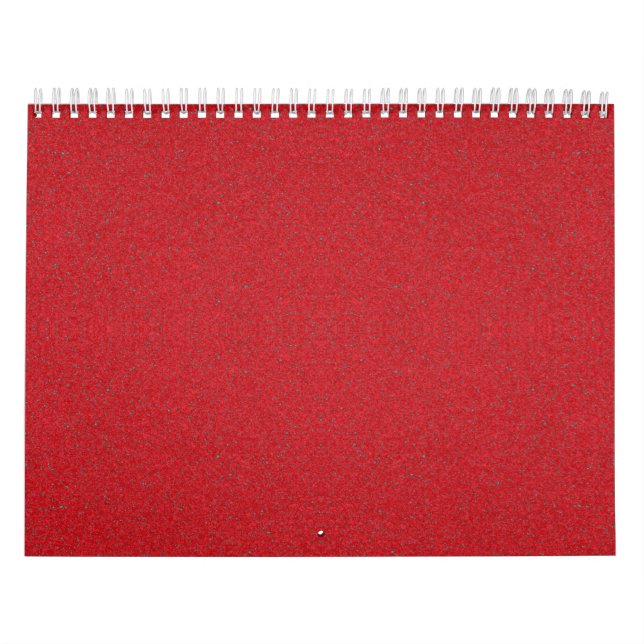Speckled Tomato Red Wall Calendar – Customisable (Cover)