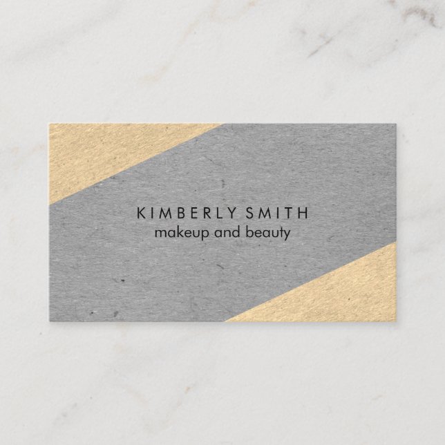 Speckled Two Tone Colour Blocks Business Card (Front)
