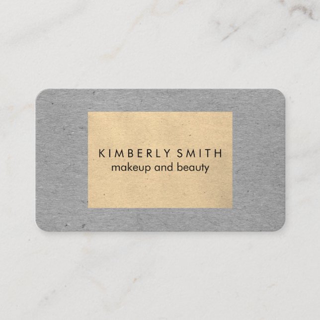 Speckled Two Tone Colour Blocks Business Card (Front)