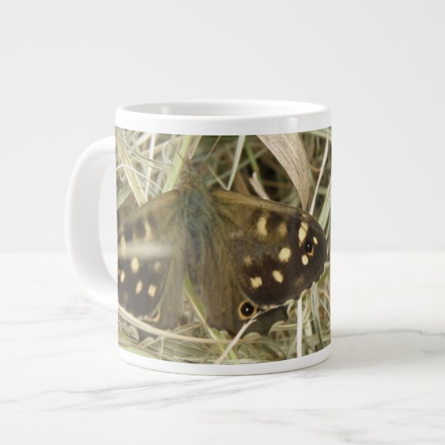 Speckled Wood Butterfly Mug (Front Left)