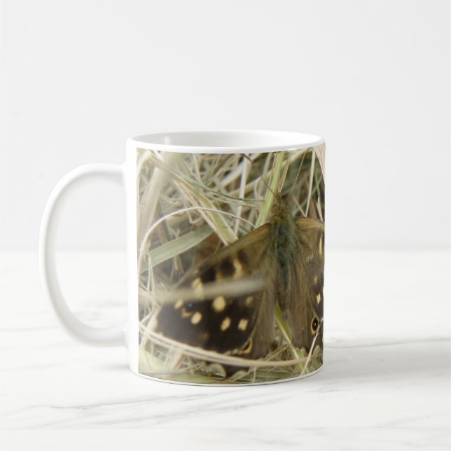 Speckled Wood Butterfly Mug (Left)