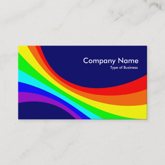 Specrum Curve - Dark Blue Business Card (Front)