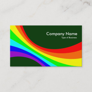 Specrum Curve - Dark Green 003300 Business Card