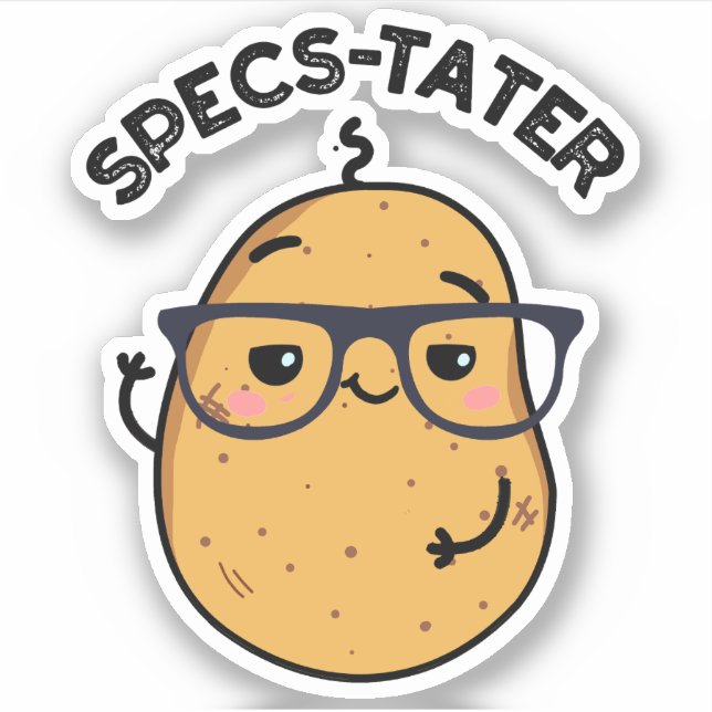 Specs-tater Funny Potato Spectacle Pun  (Front)