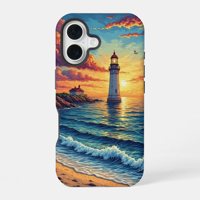 Spectacactular Sunset iPhone 16 Case (Back)