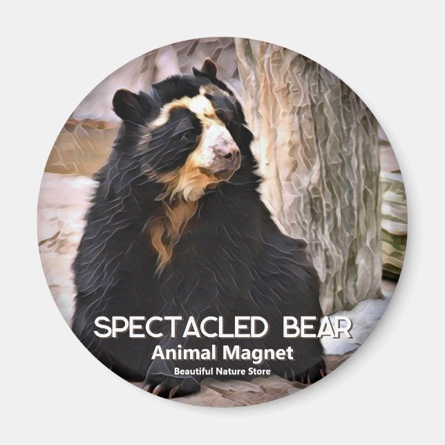 Spectacled Bear Magnet (Front)