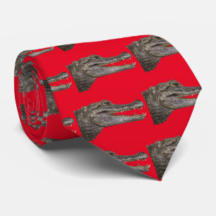 Spectacled caiman tie