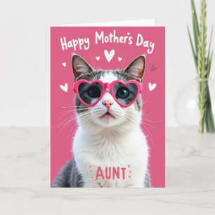 Spectacled Cat Sweet Mothers Day Card