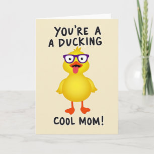 Spectacled Chick Mothers Day Card