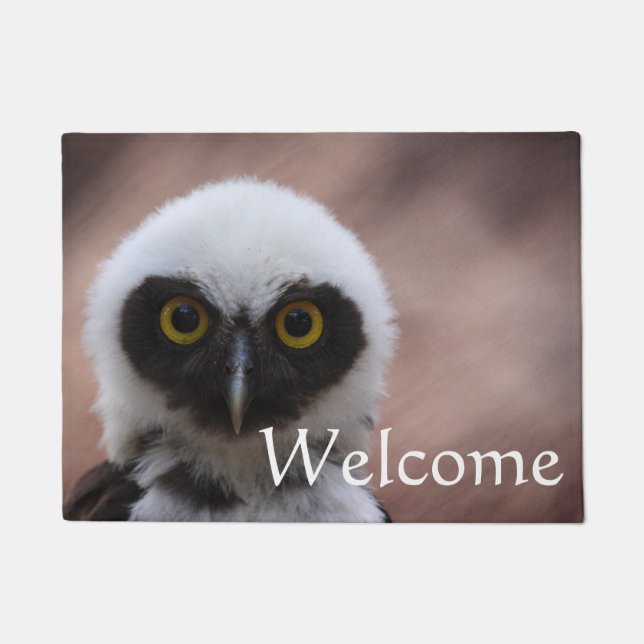 Spectacled Owl, Welcome Doormat (Front)