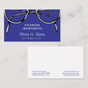 Spectacles Eyewear Optical Vision Business Card