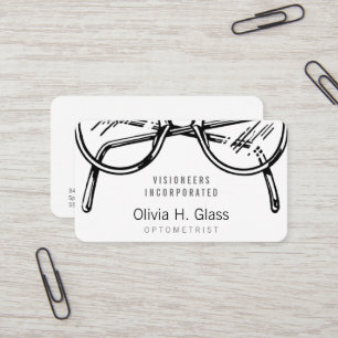 Spectacles Eyewear Optical Vision Business Card